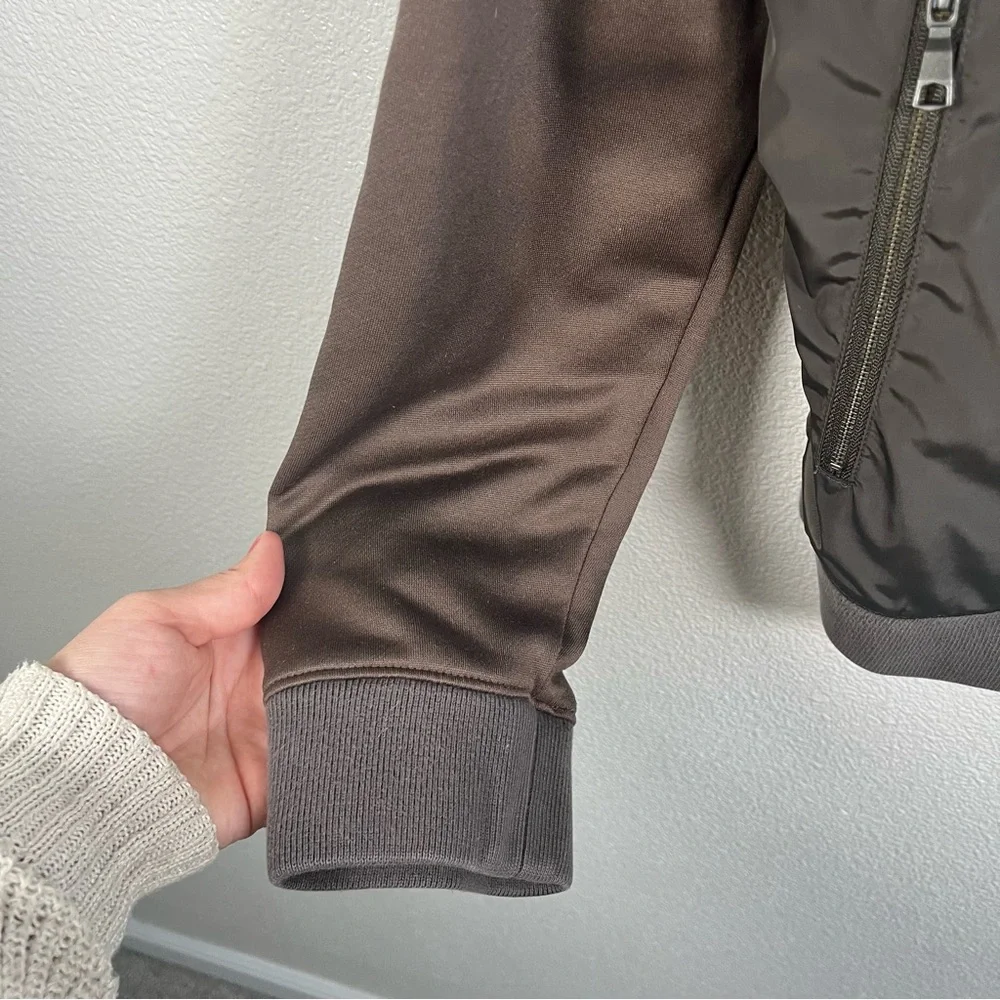 Banana Republic Olive Green Lightweight Hybrid Bomber Men's Zip‎ Jacket Large